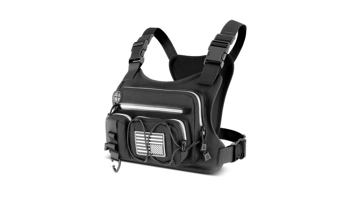 Chest Pack,water Resistant Running Vest For Men, Chest Bag For