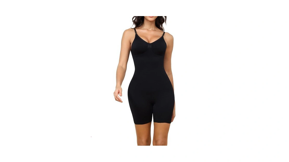 Oegho Women's Seamless Shapewear Bodysuit Tummy Control Body Shaper For