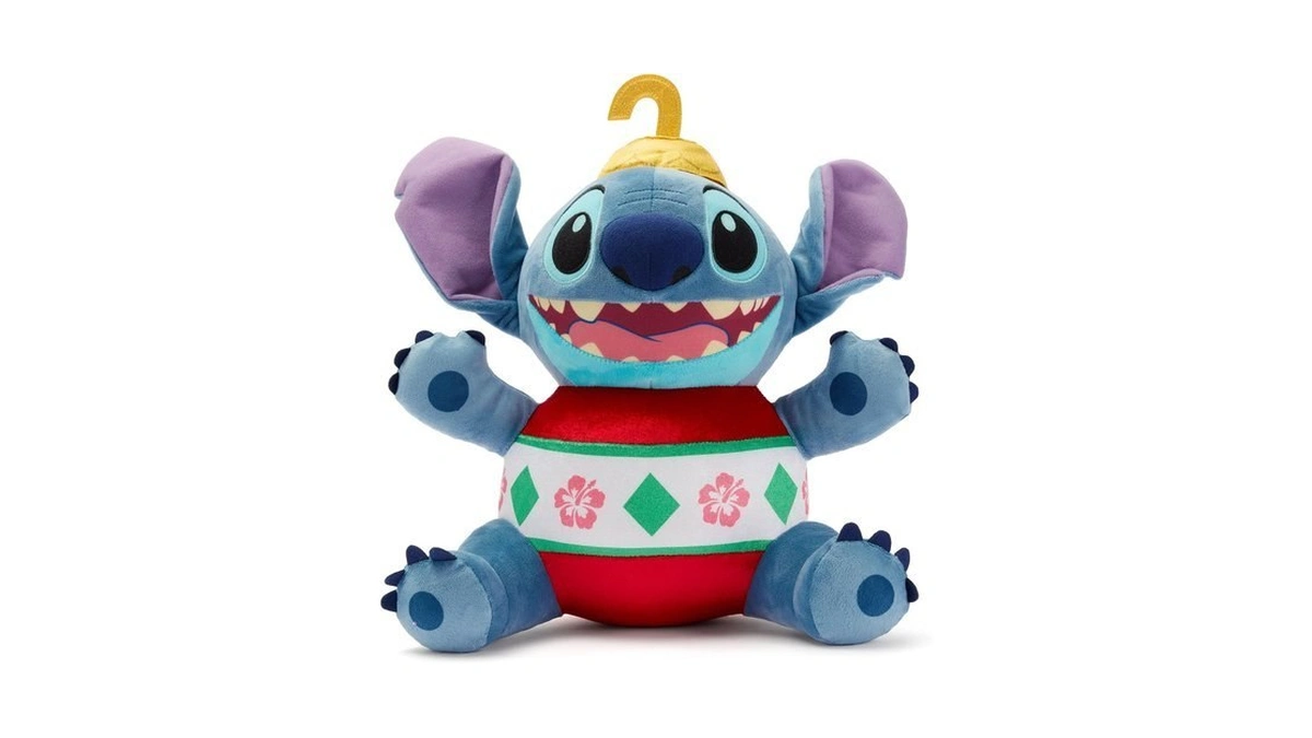 Disney Store Official Stitch Holiday Plush- Lilo & Stitch Christmas