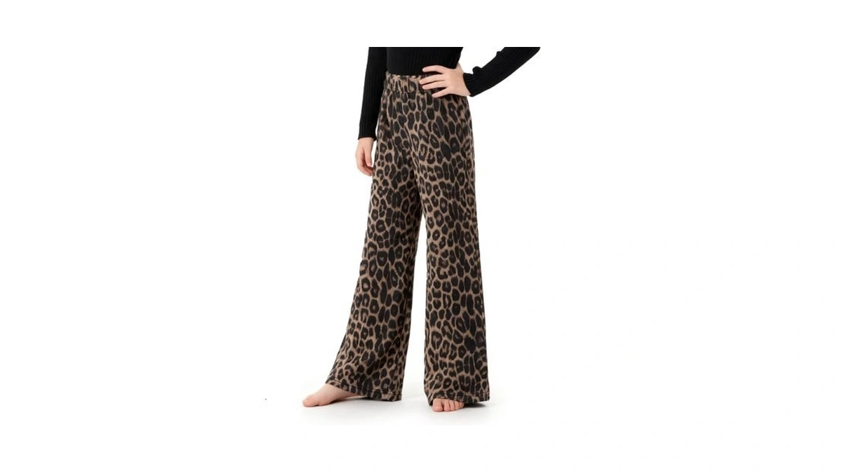Mianzhi Girls Flare Leggings High Waist Bell Bottom Pants Dance