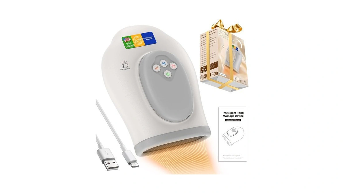 Vqvozsua Full Hand Massager With Heat And Compression For Arthritis