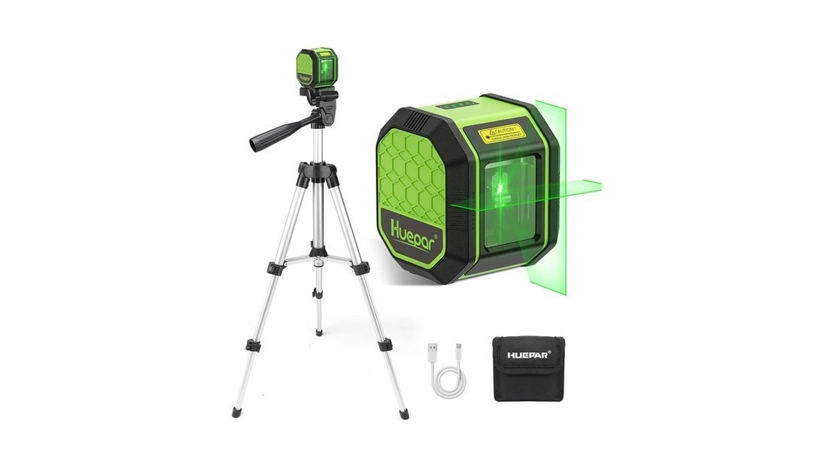 Laser Level With 25.6in Tripod, Fathers Day Dad Gifts, Huepar
