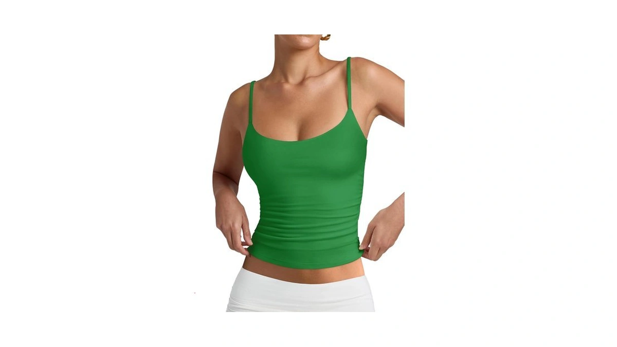 Pinkmstyle Tank Tops For Women Basic Double Lined Summer Camisole