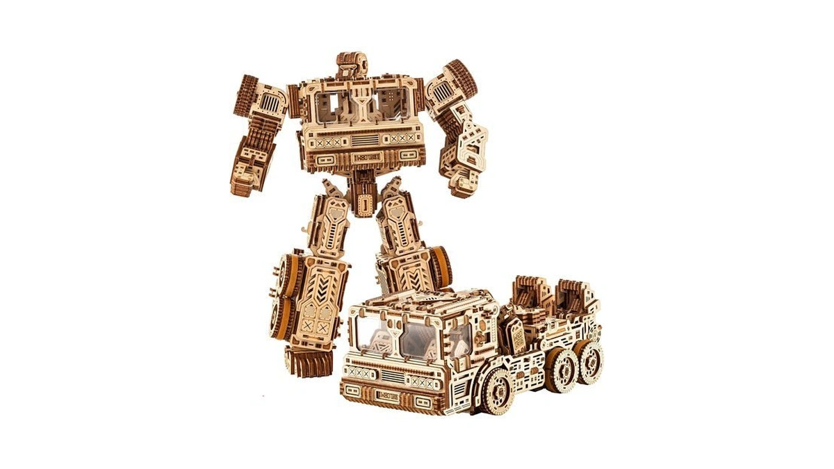 Wood Trick Timbertron 3d Wooden Puzzles For Adults To Build