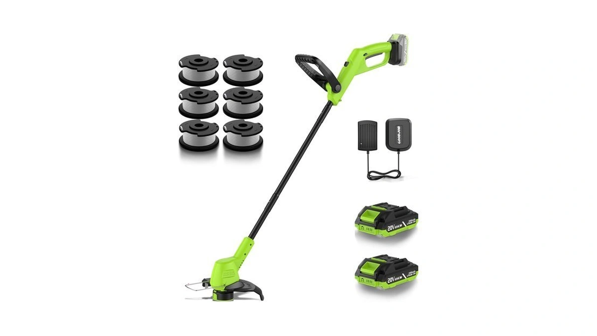 20v Cordless Weed Wacker & 12" String Trimmer With 2
