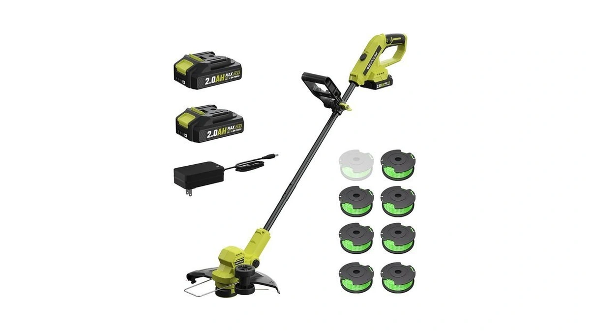 Seyvum String Trimmer, 20v 12-inch Cordless Weed Wacker With Auto