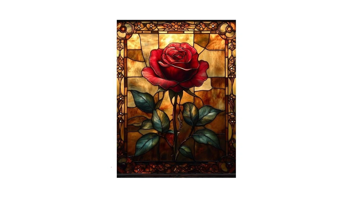 Xtcixal Diamond Art Kits For Adults, Rose Diamond Painting, 12x16