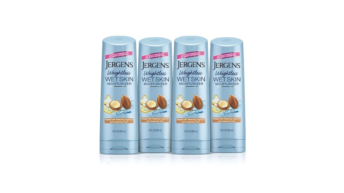 Jergens In Shower Lotion For Dry Skin, Wet Skin Moisturizer,
