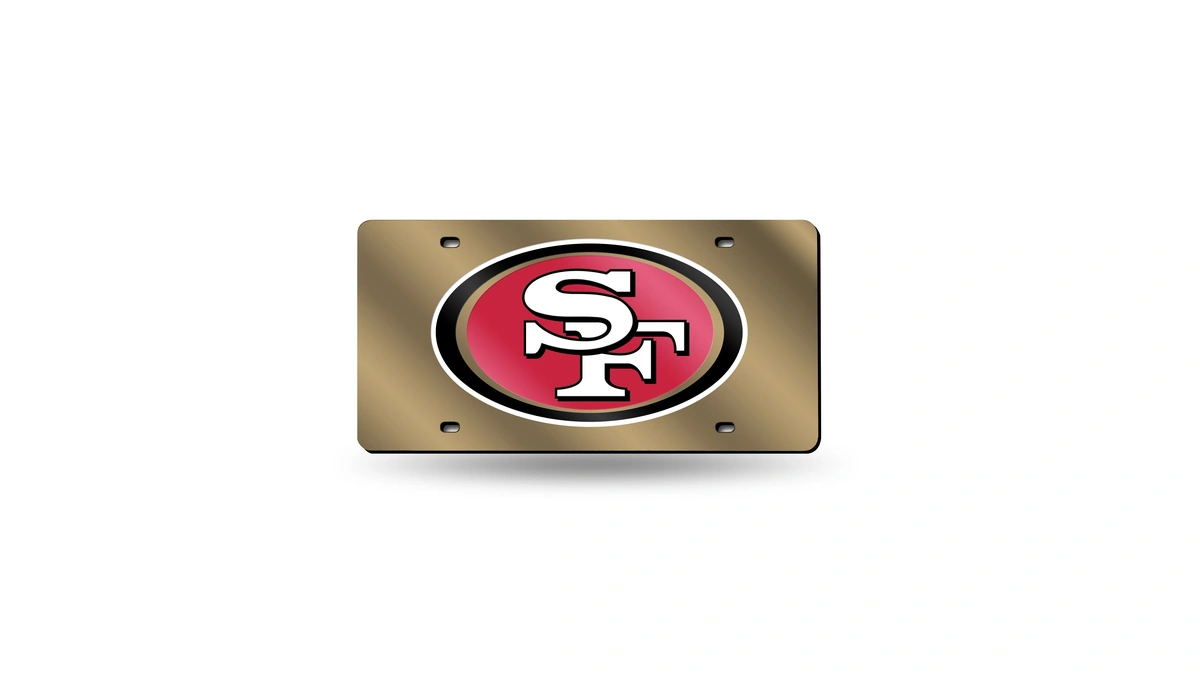 Rico Industries Nfl Football San Francisco 49ers Gold Color Laser