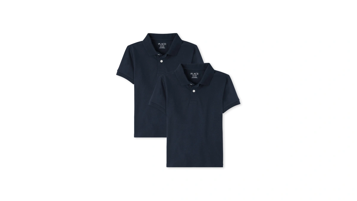 The Children's Place Boys Short Sleeve Pique Polo,nautico 2 Pack,xxl(16)