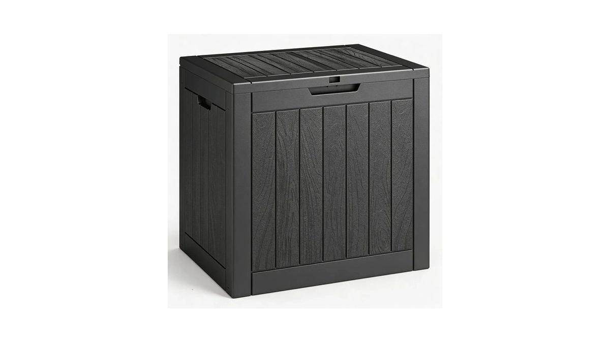 Nunu Lab 35 Gal Outdoor Storage Box Waterproof Lockable,deck Box,black