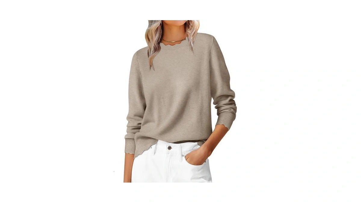 Anrabess Sweaters For Women Loose Fit Lightwe...