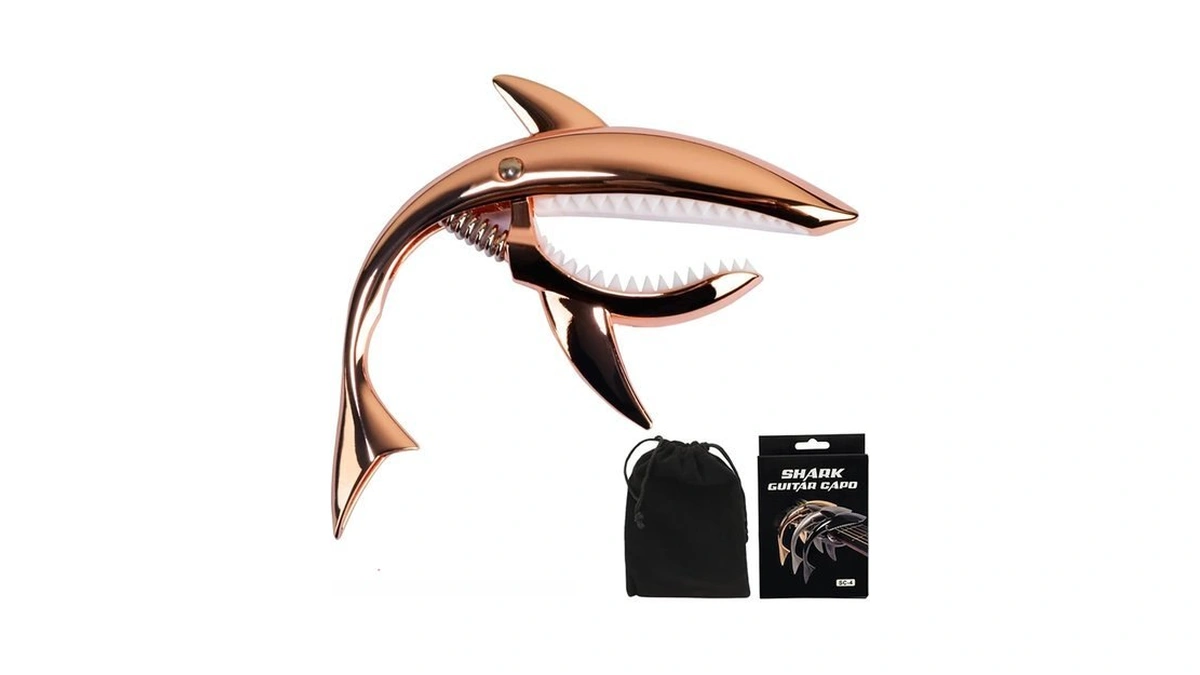 Amazon coupon: Upella Shark Guitar Capo With Velvet Bag