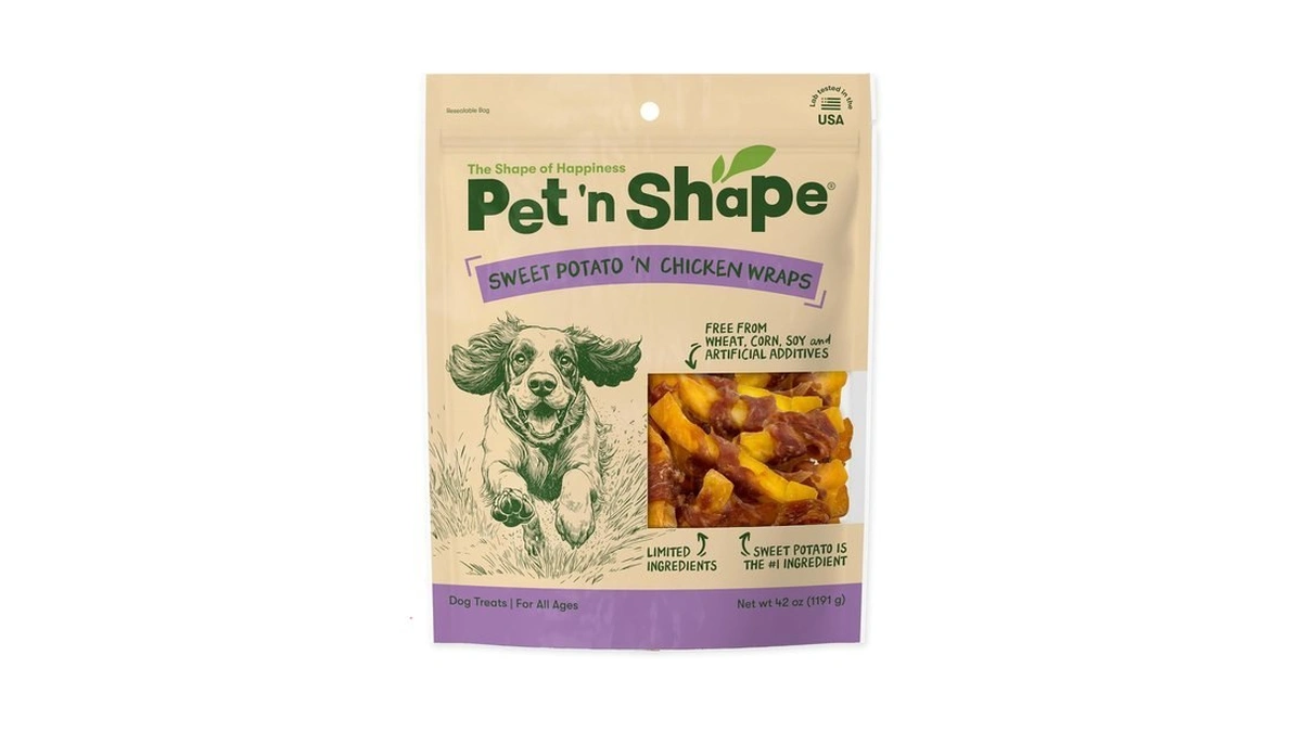 Pet 'n Shape Sweet Potato Chews β Natural Chicken Wrapped