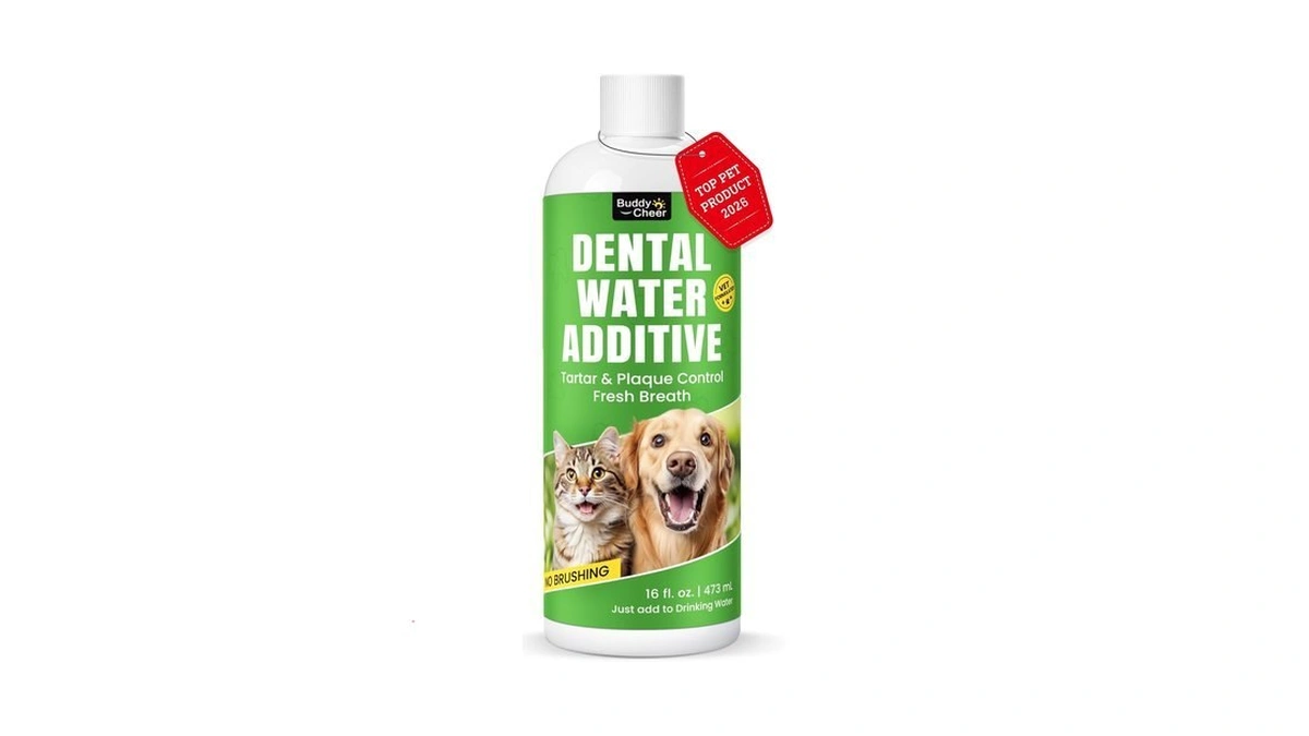 Dog Breath Freshener – Enzymatic Dog Dental Water Additive For