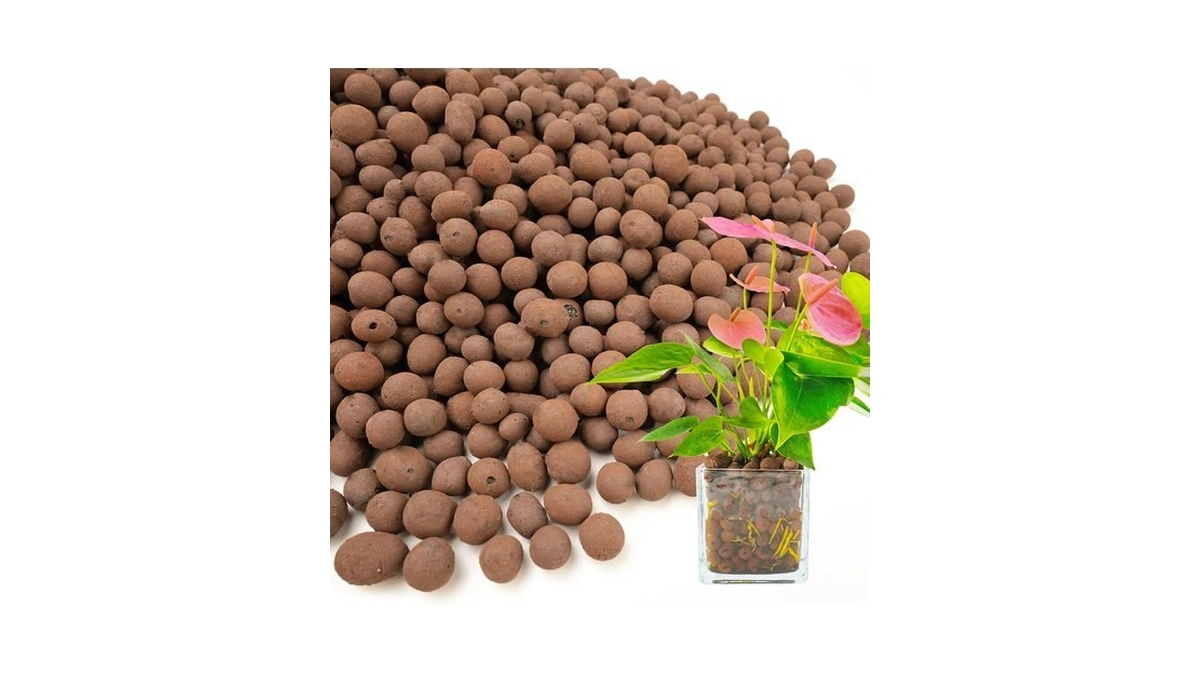 Biomand 5qt Leca Clay Pebbles For Plants, 10-20mm Leca Balls