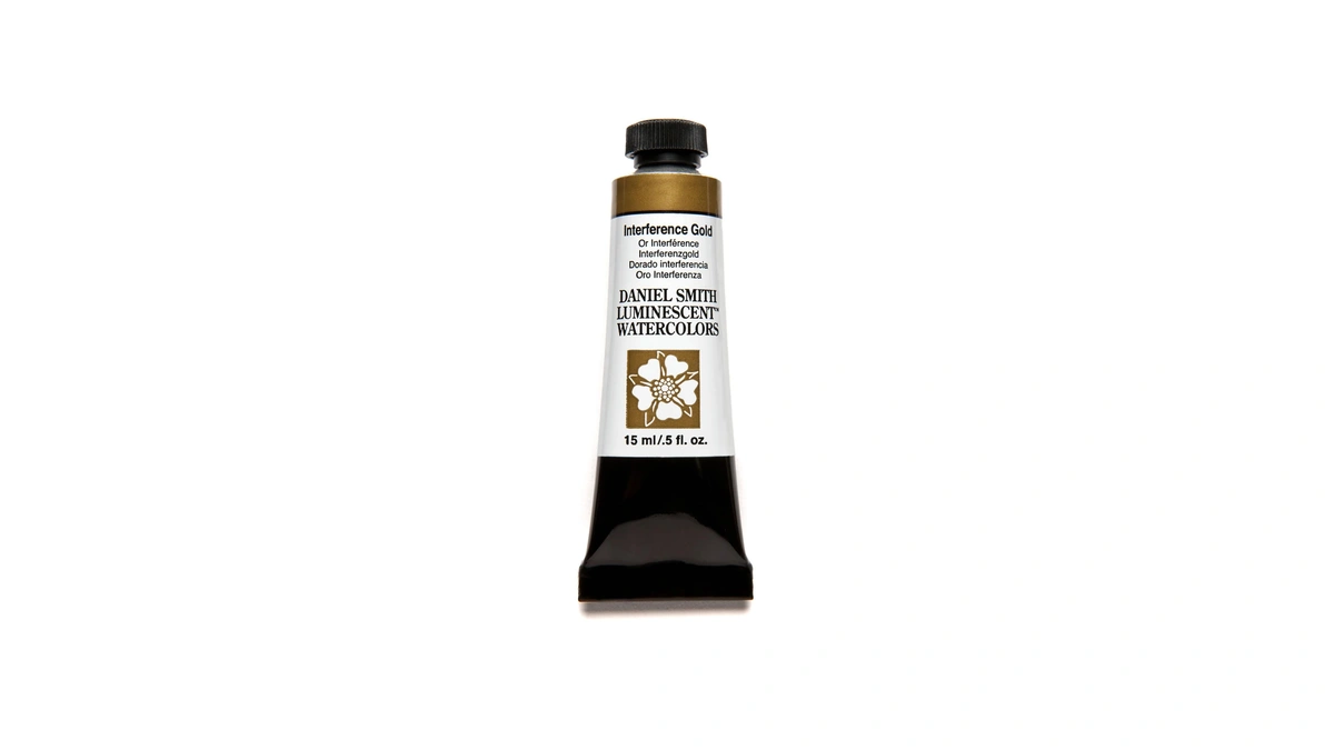 Daniel Smith Luminescent™ Watercolor Paint, 15ml, Tube, Interference Gold, 0.5