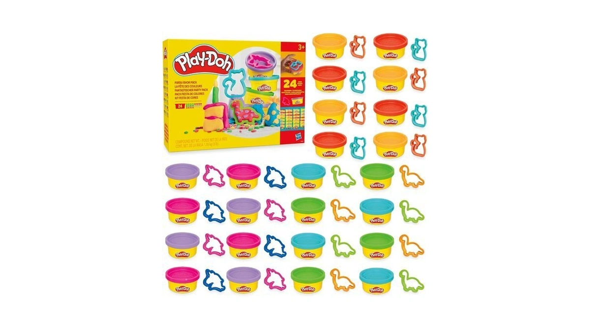 Play-doh Party Favor Pack, Bulk 24 Pack Of Modeling Compound