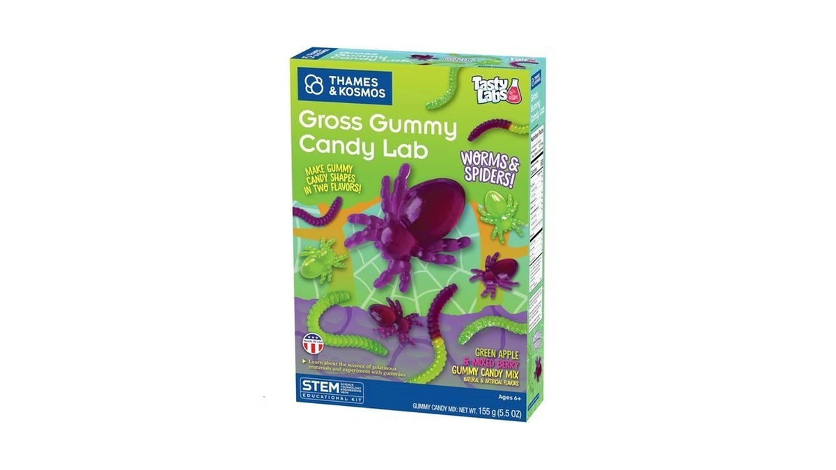 Thames & Kosmos Gross Gummy Candy Lab Worms & Spiders