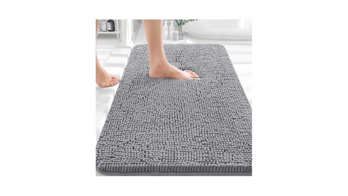 Olanly Bathroom Rugs 30x20, Extra Soft Absorbent Chenille Bath Rugs