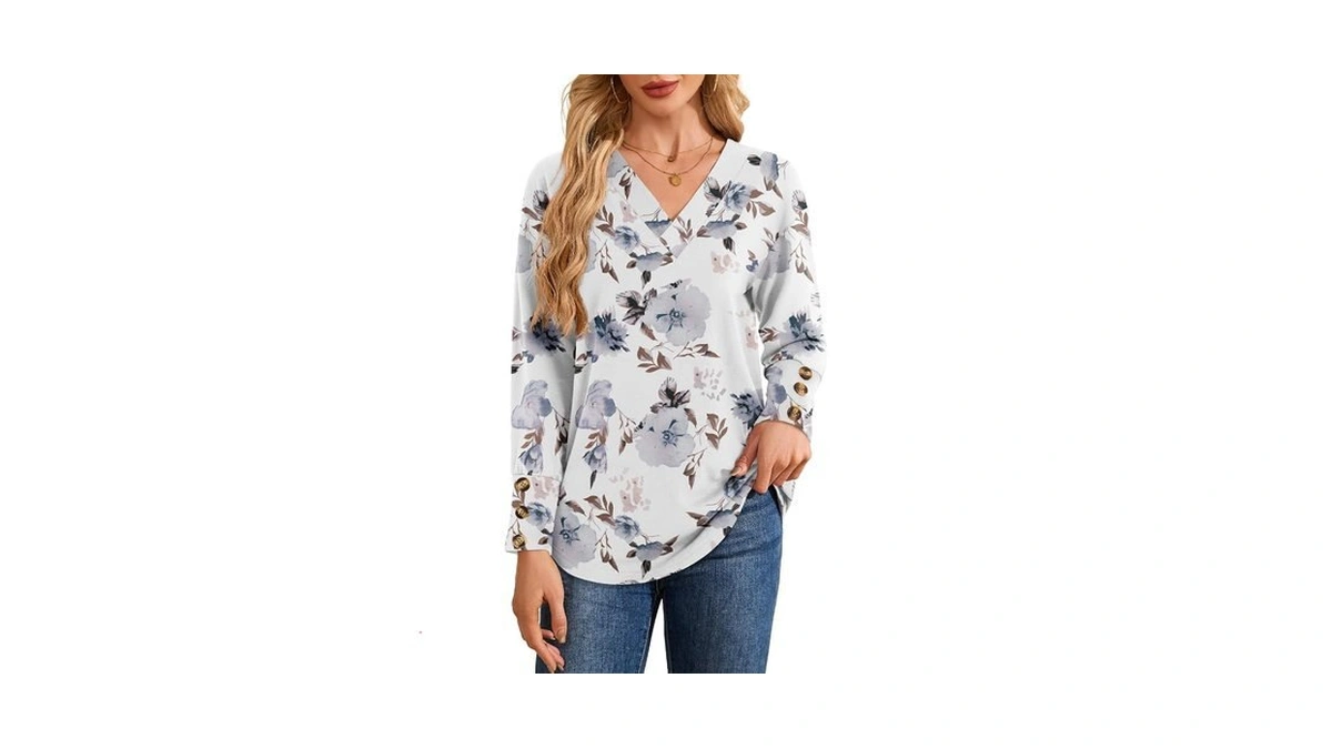 Yokgo Women's Long Sleeve Shirts Fall Tunic Outfits 2026 Oversized