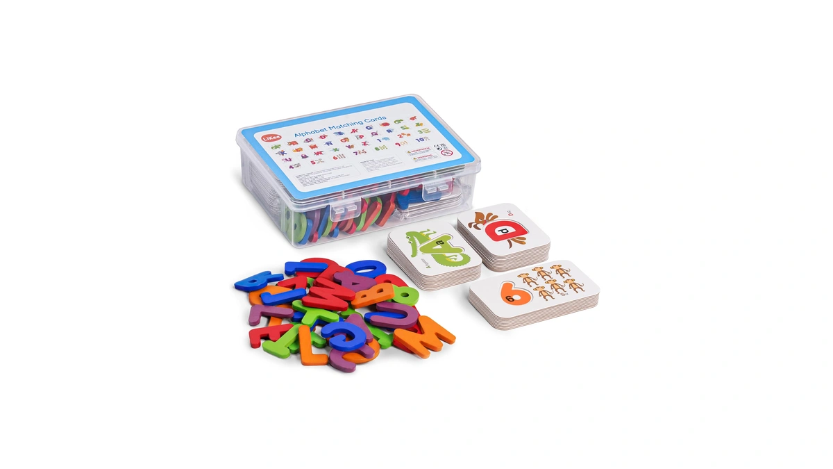 Amazon : Likee Alphabet Flash Cards Wooden Letter