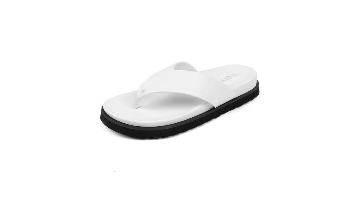 Qiy Women Platform Thong Flip Flops Open Toe Slip On