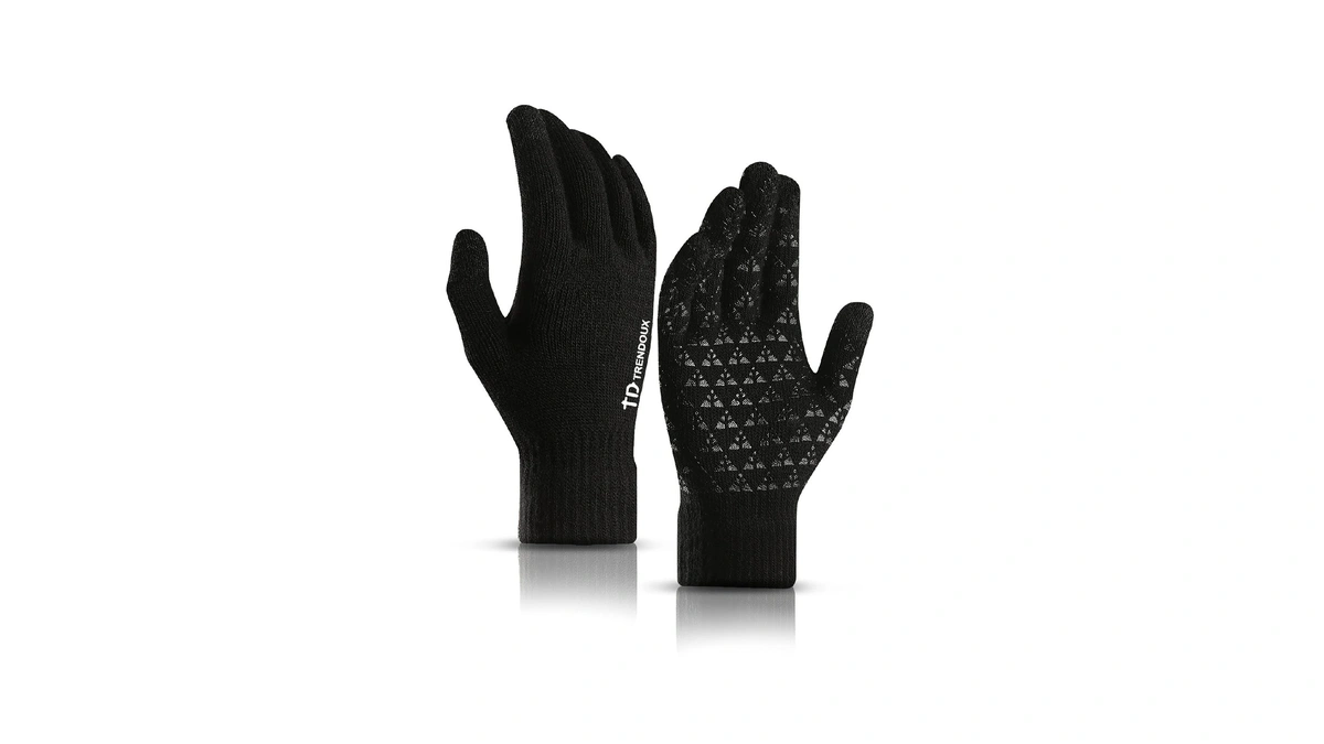 Trendoux Winter Womens Gloves, Knit Touch Screen Glove Women Mentexting