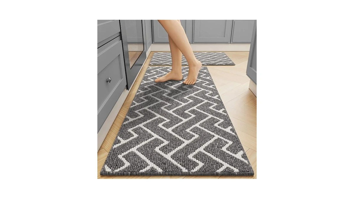 Hicorfe Kitchen Runner Rug,set Of 2 Non Slip Kitchen Mats