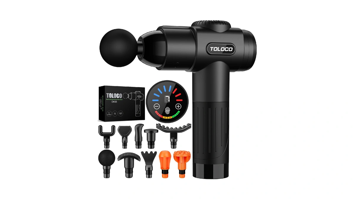 Toloco Massage Gun, Deep Tissue Back Massage For Athletes For