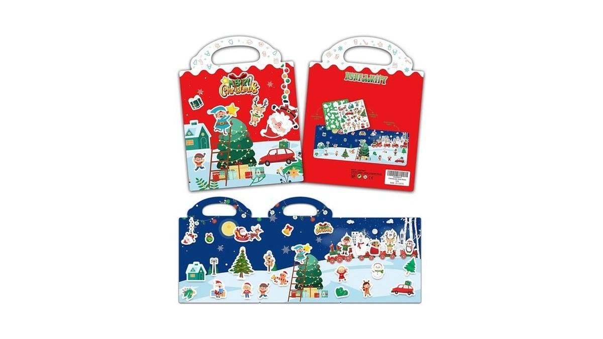 Christmas Sticker Book, Stocking Stuffers For Kids, Christmas Stickers