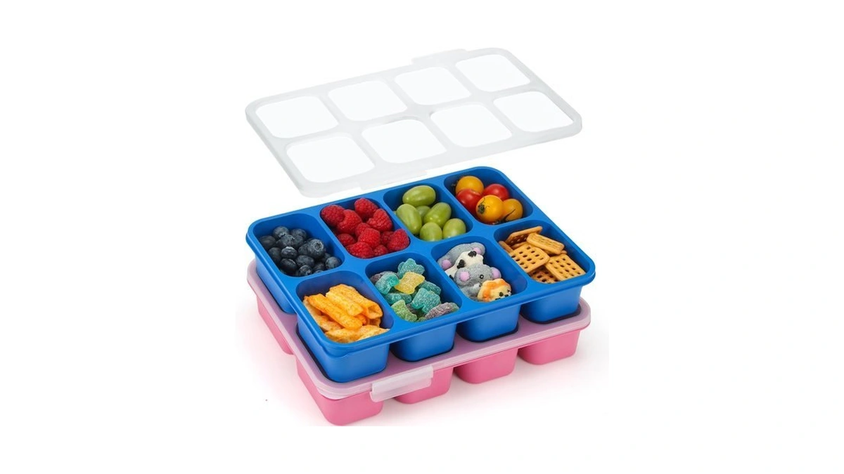 Mamix Snackle Box Container,leak-proof Snack Box 8 Compartment Divided Serving