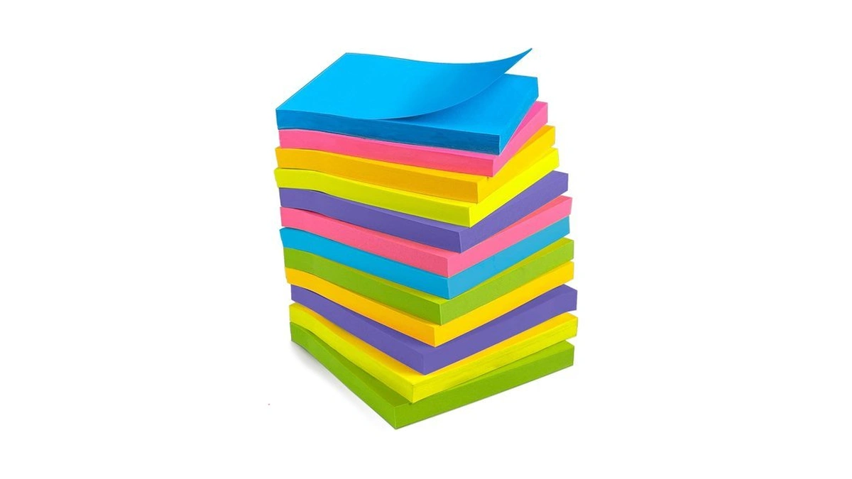 Ohome Sticky Notes - 12 Pads, 3”x3” - Colorful Self-stick