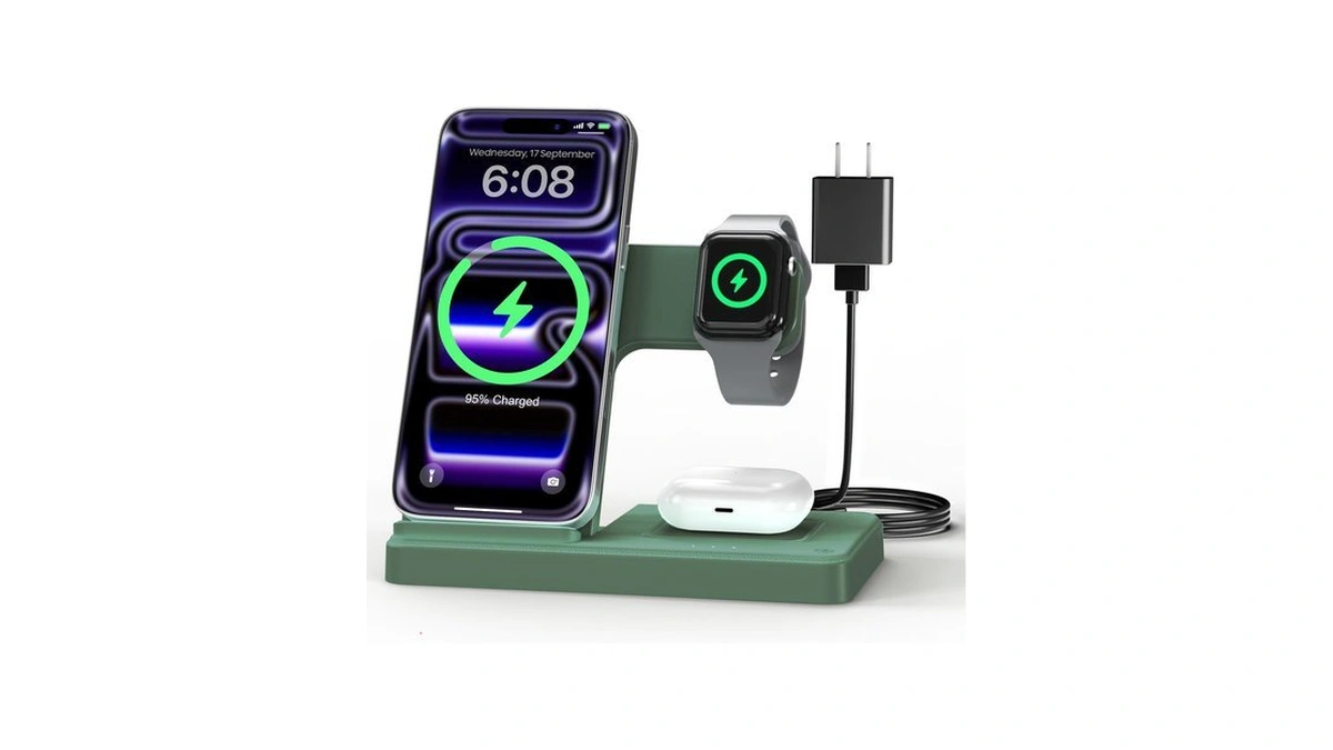 Getpals Wireless Charger Iphone Charging Station For Apple Multiple Devices
