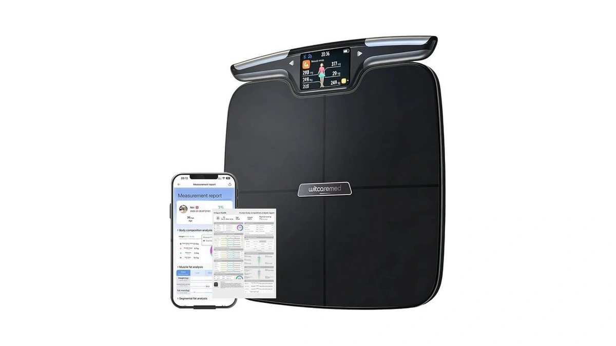 Witcaremed Smart Scale For Body Weight With Bmi, Body Fat,