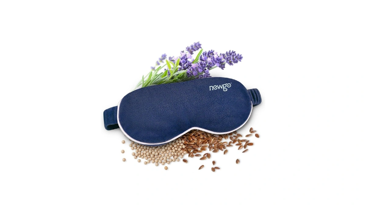 Newgo Heated Eye Mask, Warm Compress For Dry Eye Relief,