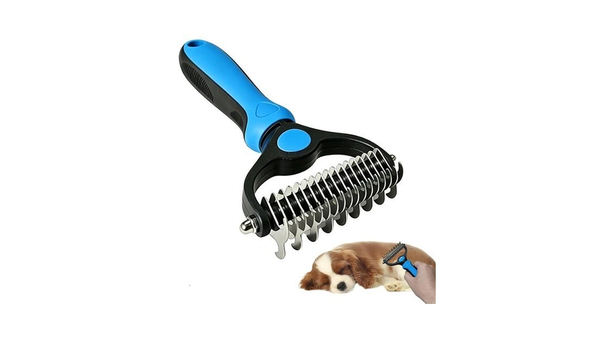 Dog Brush For Shedding Undercoat Rake Pet Pro Grooming Tool