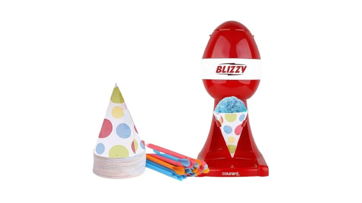 Courant Snow Cone Shaved Ice Machine, Countertop Slushie Machine, Perfect