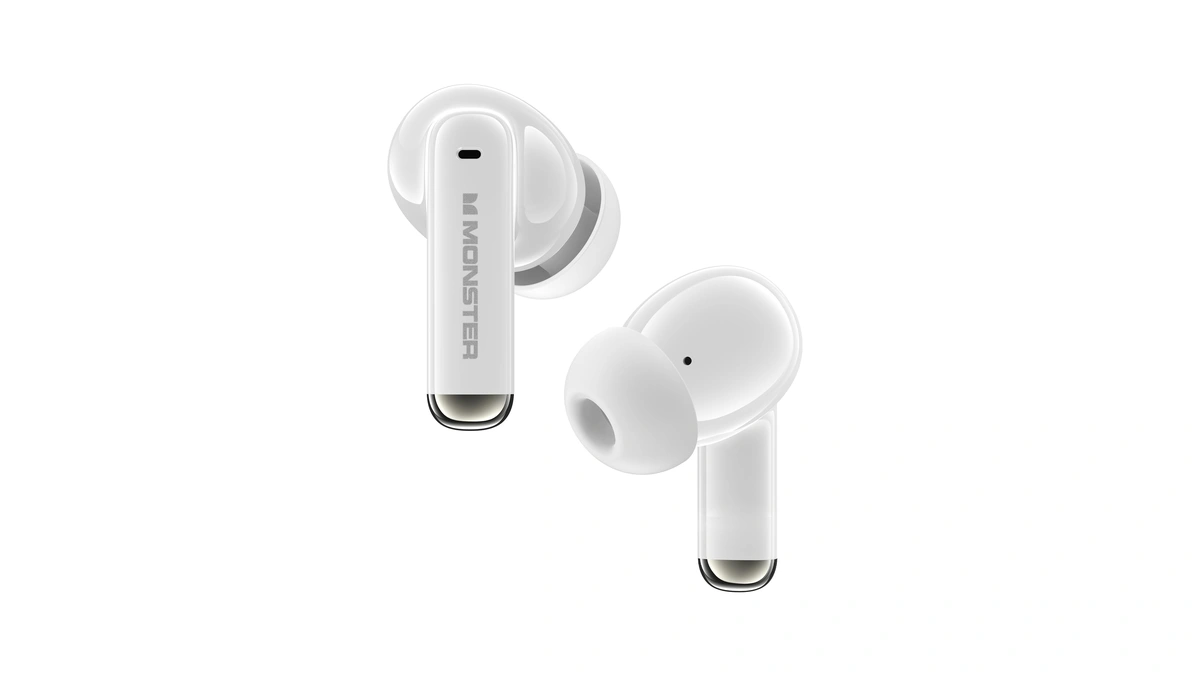 Monster N-lite 220 Wireless Earbuds, Bluetooth 6.0 Headphones, Clear Calls,