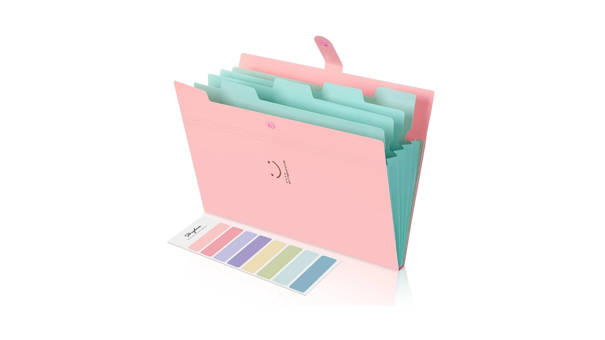 Skydue Expanding File Folder 5 Pockets, Skydue Letter A4 Paper