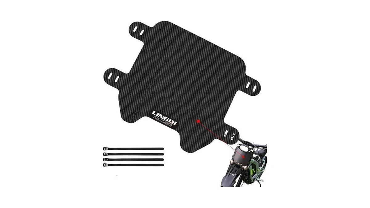 Lingqi Racing Carbon Fiber Front Number Plate For Surron Light