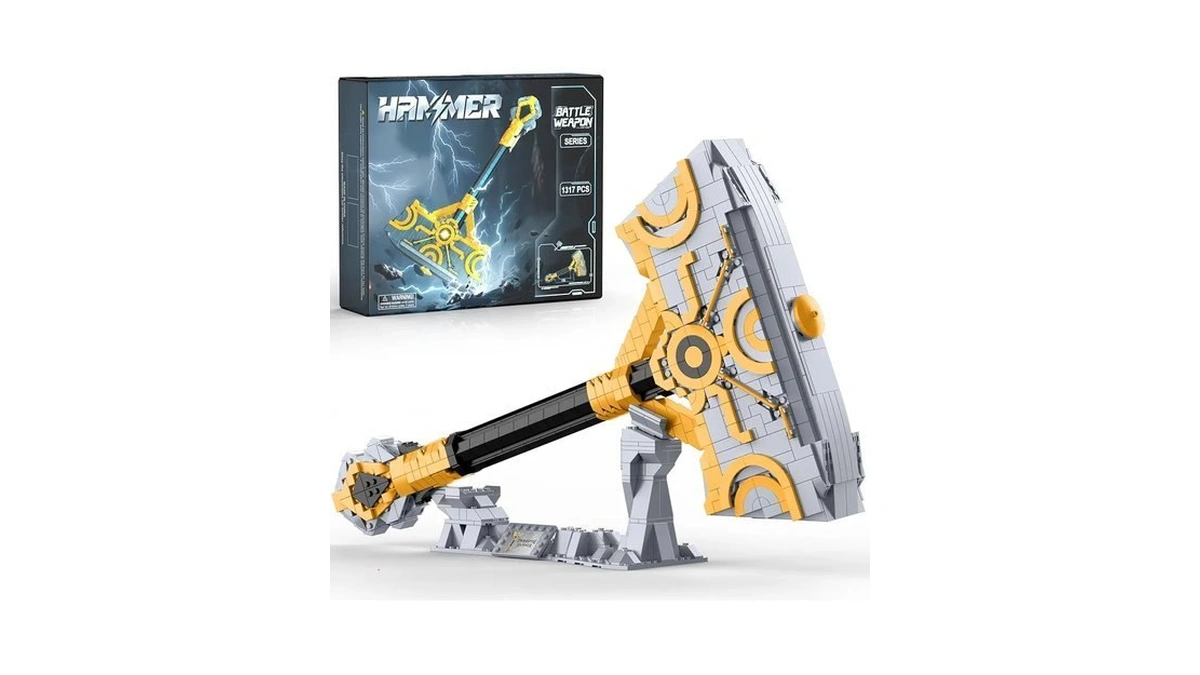 Finger Rock Thor Battle Hammer Toy Building Blocks Set For