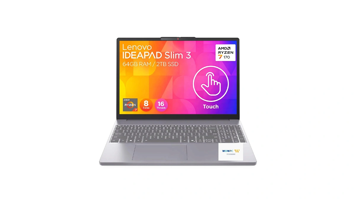 Lenovo Ideapad Slim 3i • 16" Wuxga Touchscreen Laptop •