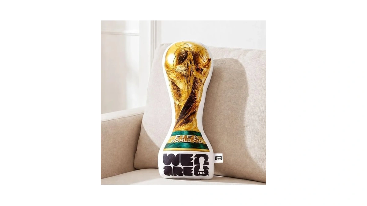 Mesuca Fifa 2026 World Cup Trophy Plush Pillow, 14.5inch Real