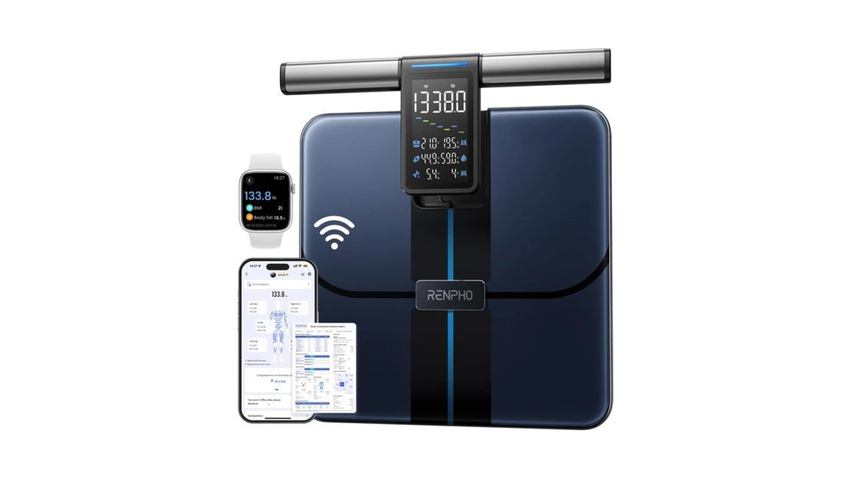 Renpho Smart Scale With Large Handle Display, Wi-fi & Wireless