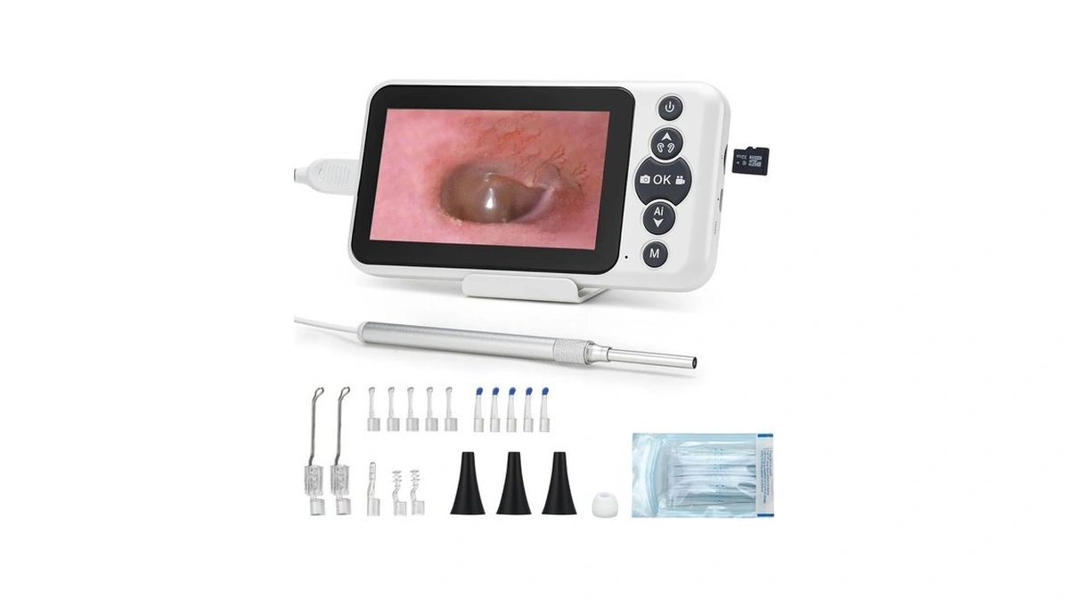 Jytone Digital Otoscope With 4.5" Hd Screen, Ear Wax Removal