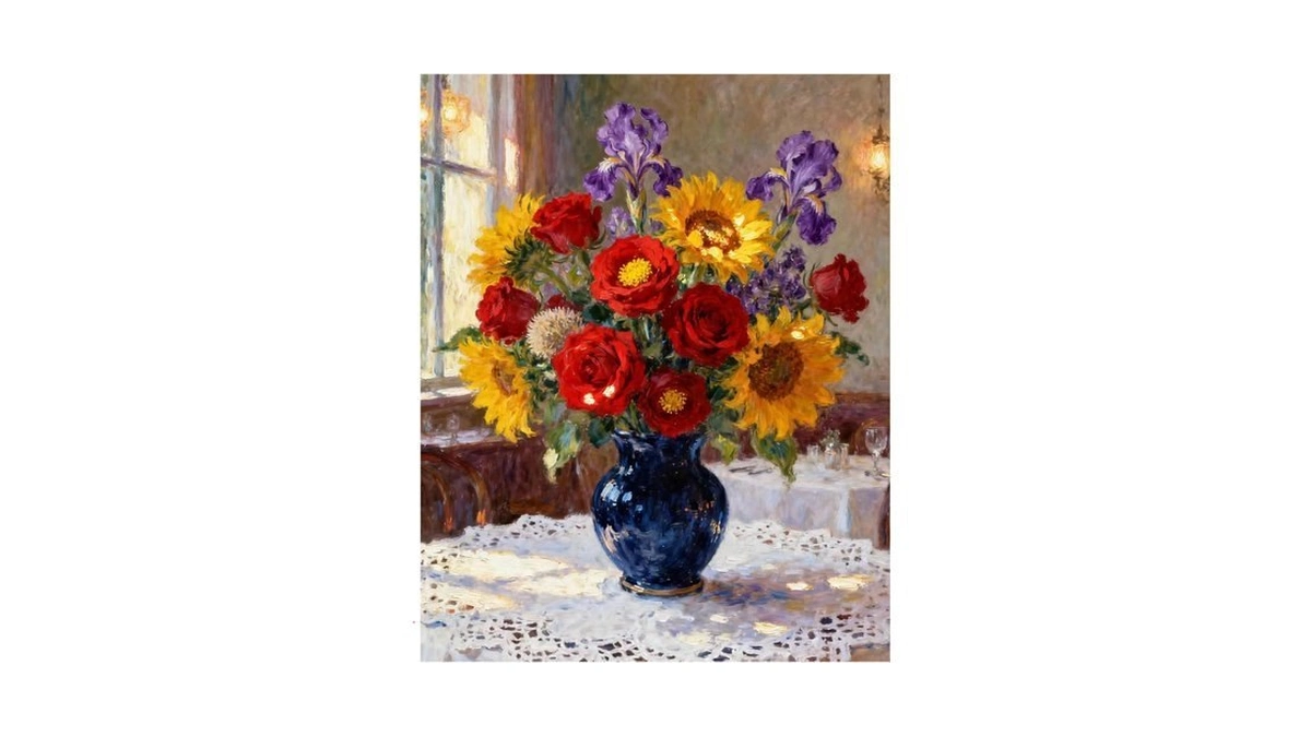 Xtcixal Paint By Numbers Kit For Adults, Flowers, 16x20 Inch