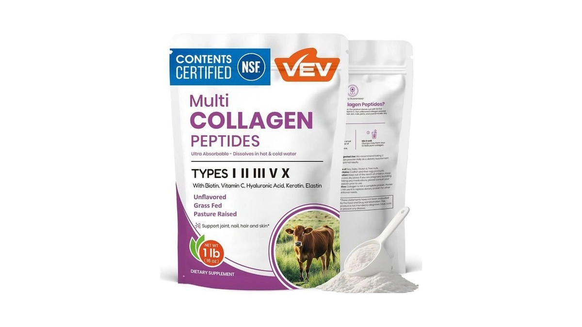 Vev Multi Collagen Peptides Powder, Types I, Ii, Iii, V