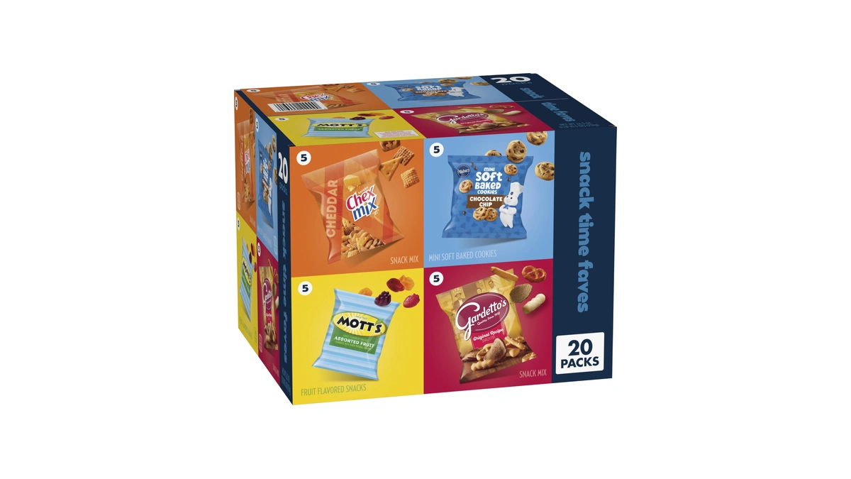 Chex Mix, Mott's, Gardetto's, Pillsbury Cookies Variety Pack, 20 Ct