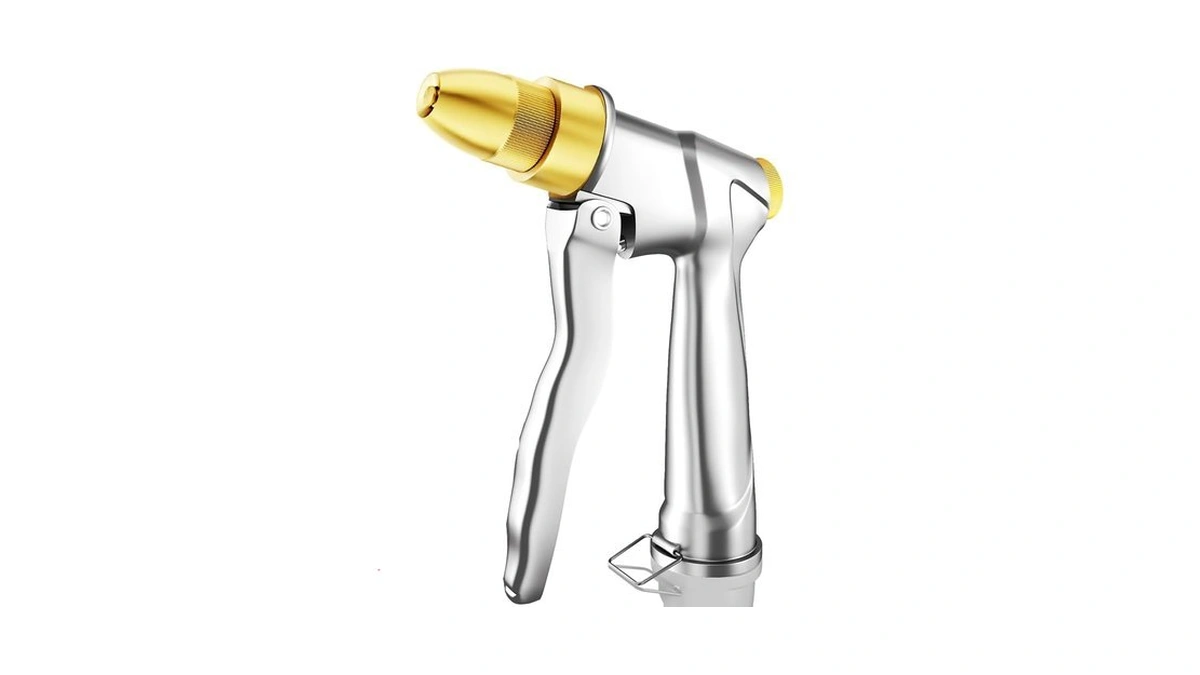 Esow Heavy Duty Metal Garden Hose Nozzle, High Pressure Water